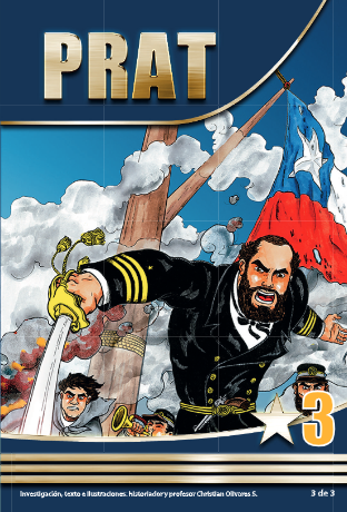 Ilustración del Combate de Iquique, PRAT cómic Tomo 3